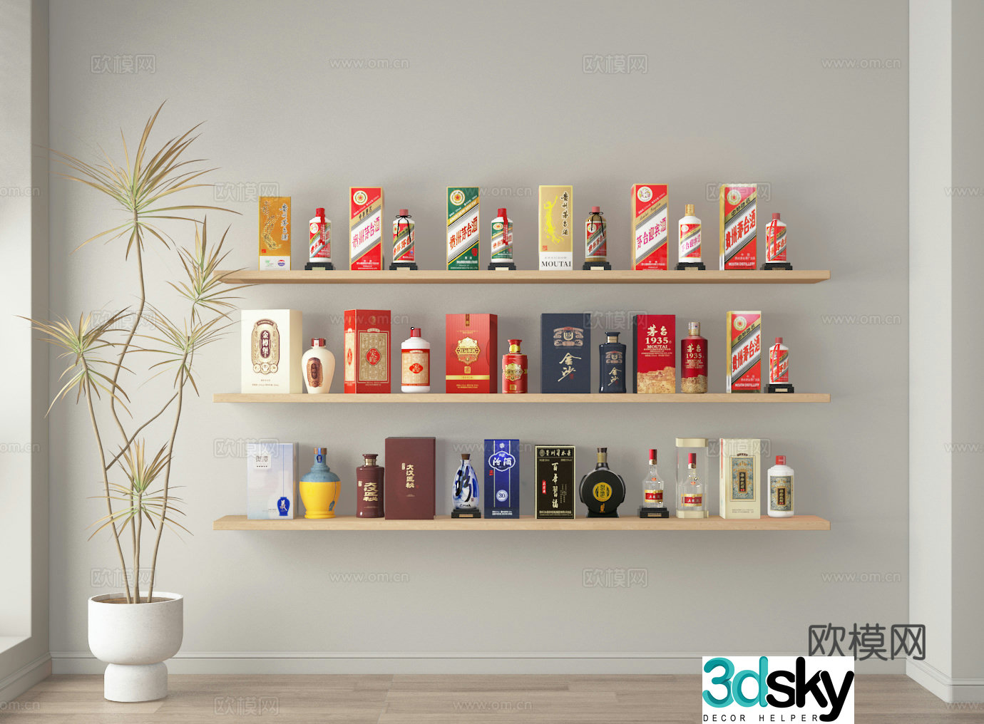3d model of wine