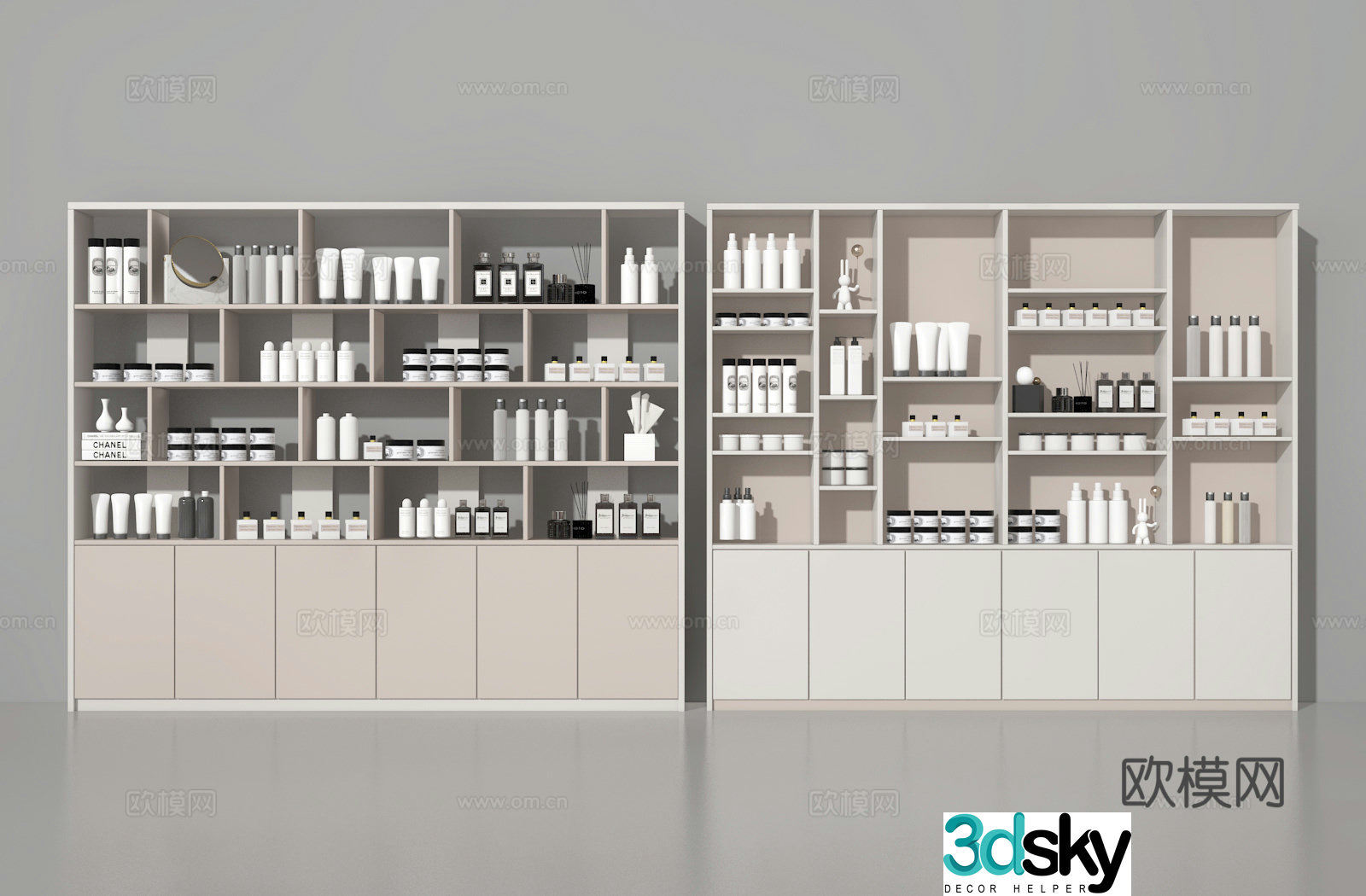 3D model of counter