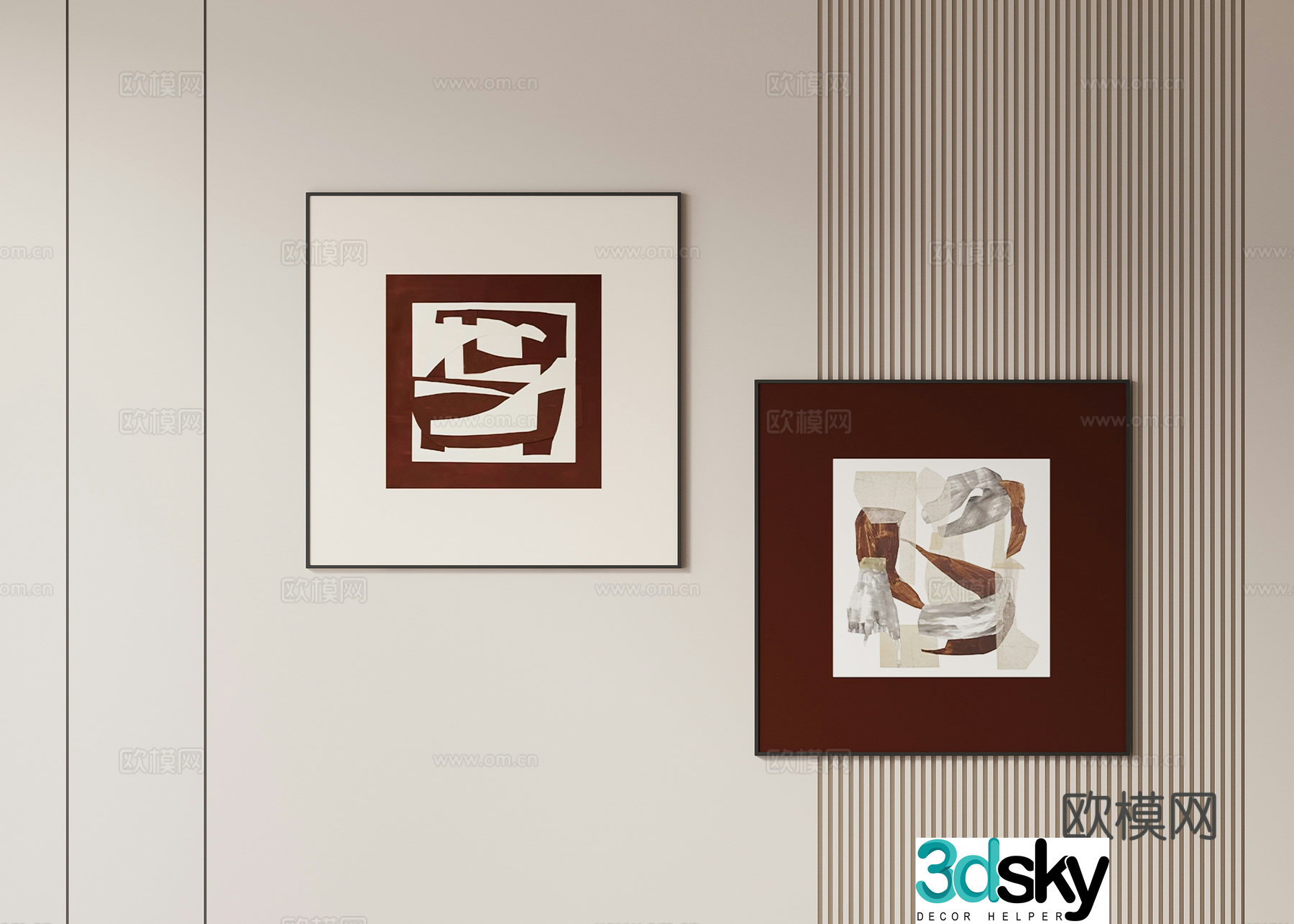3D model of medieval style hanging painting