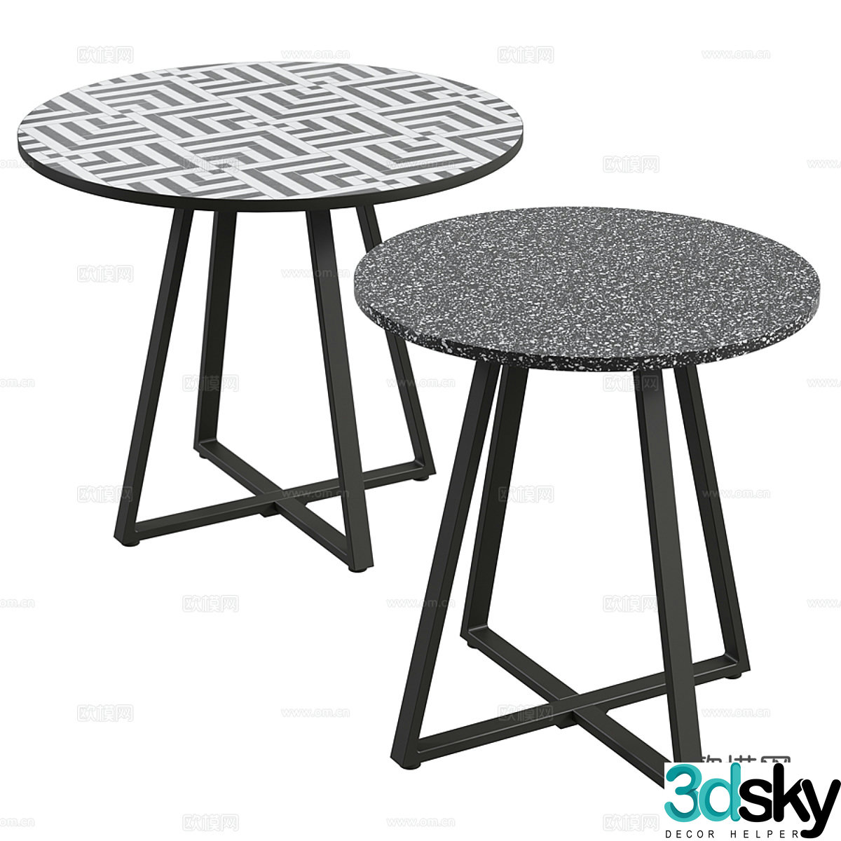 3D model of circle side