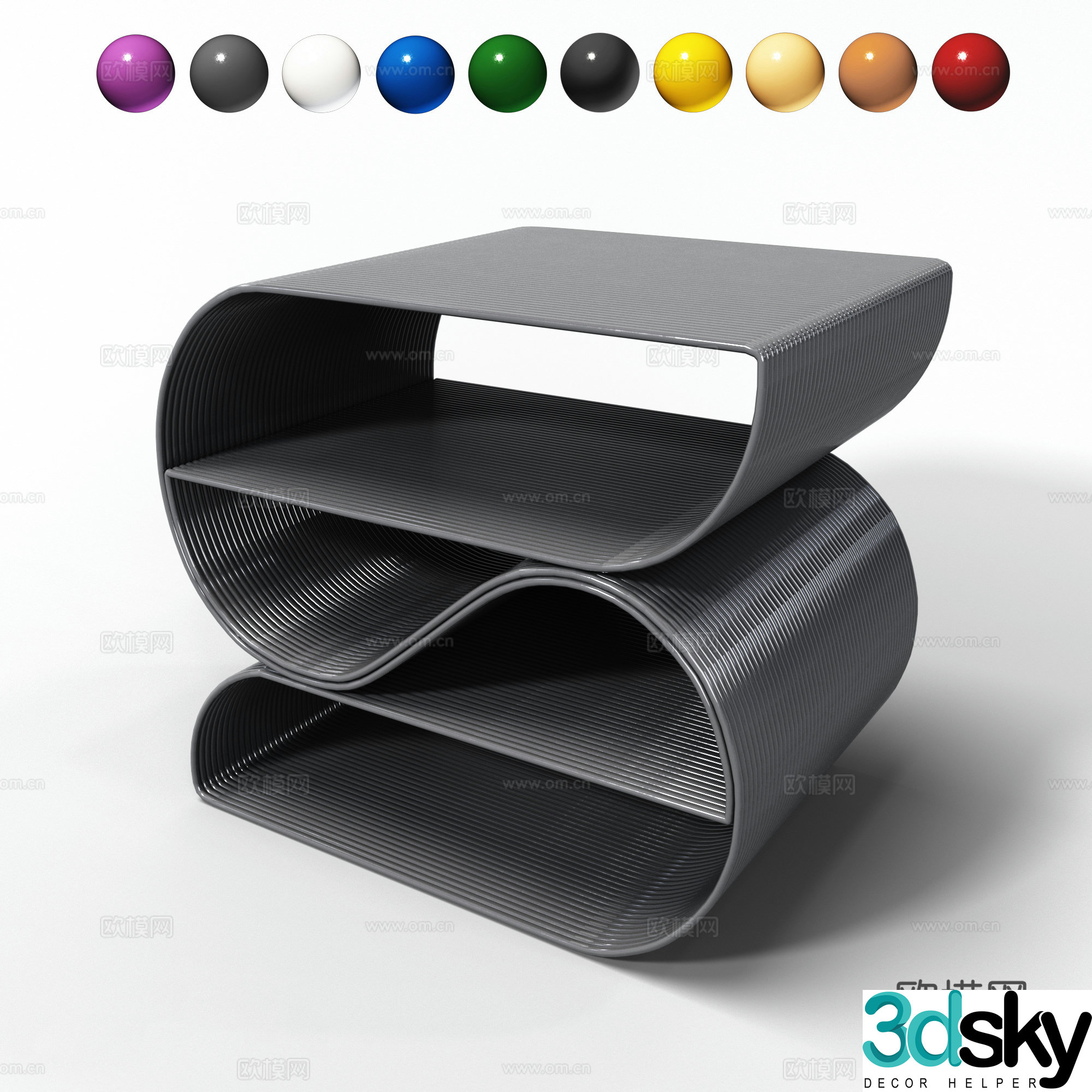 3D model of side angle angle
