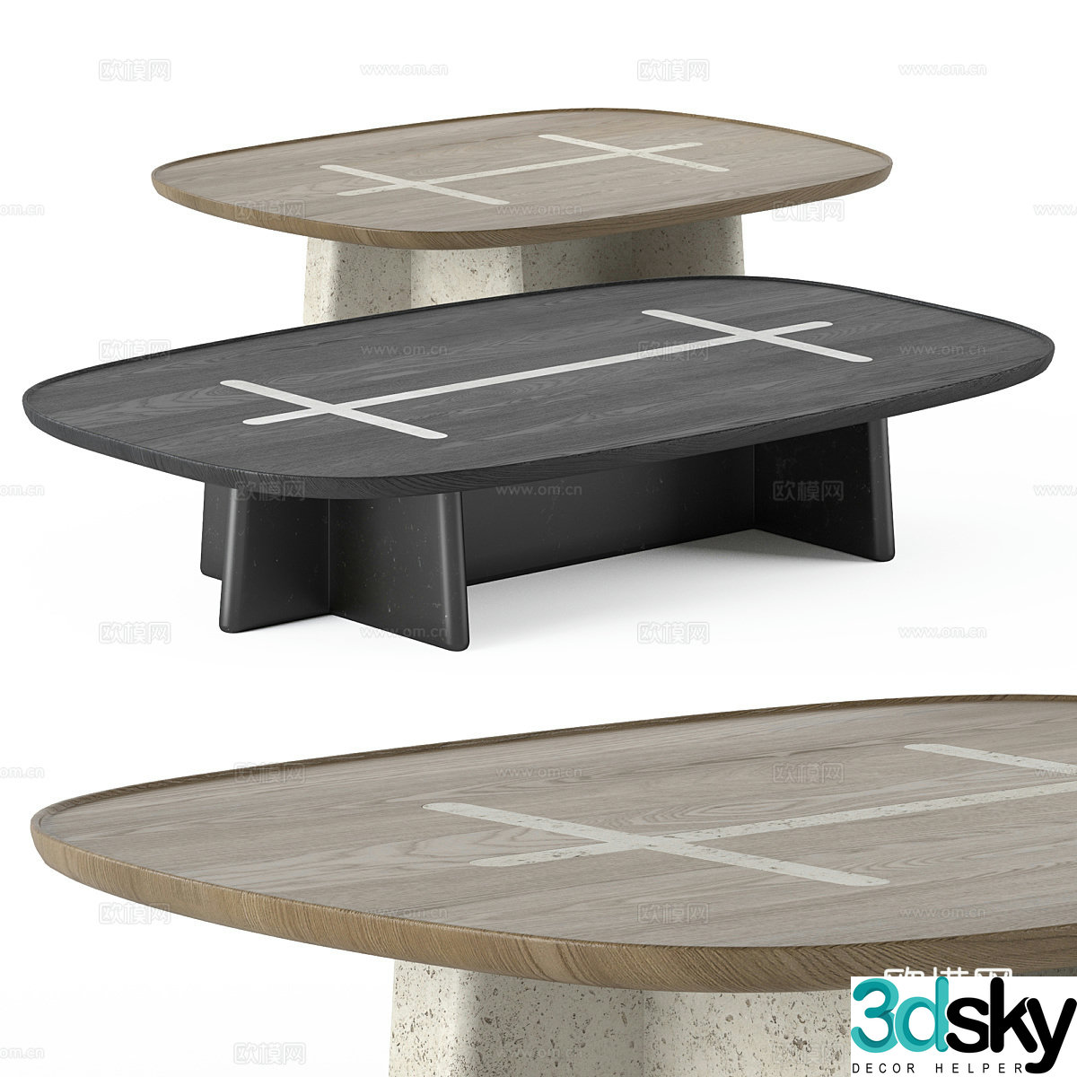 Wasabi Bleecker Street Coffee Table 3D Model