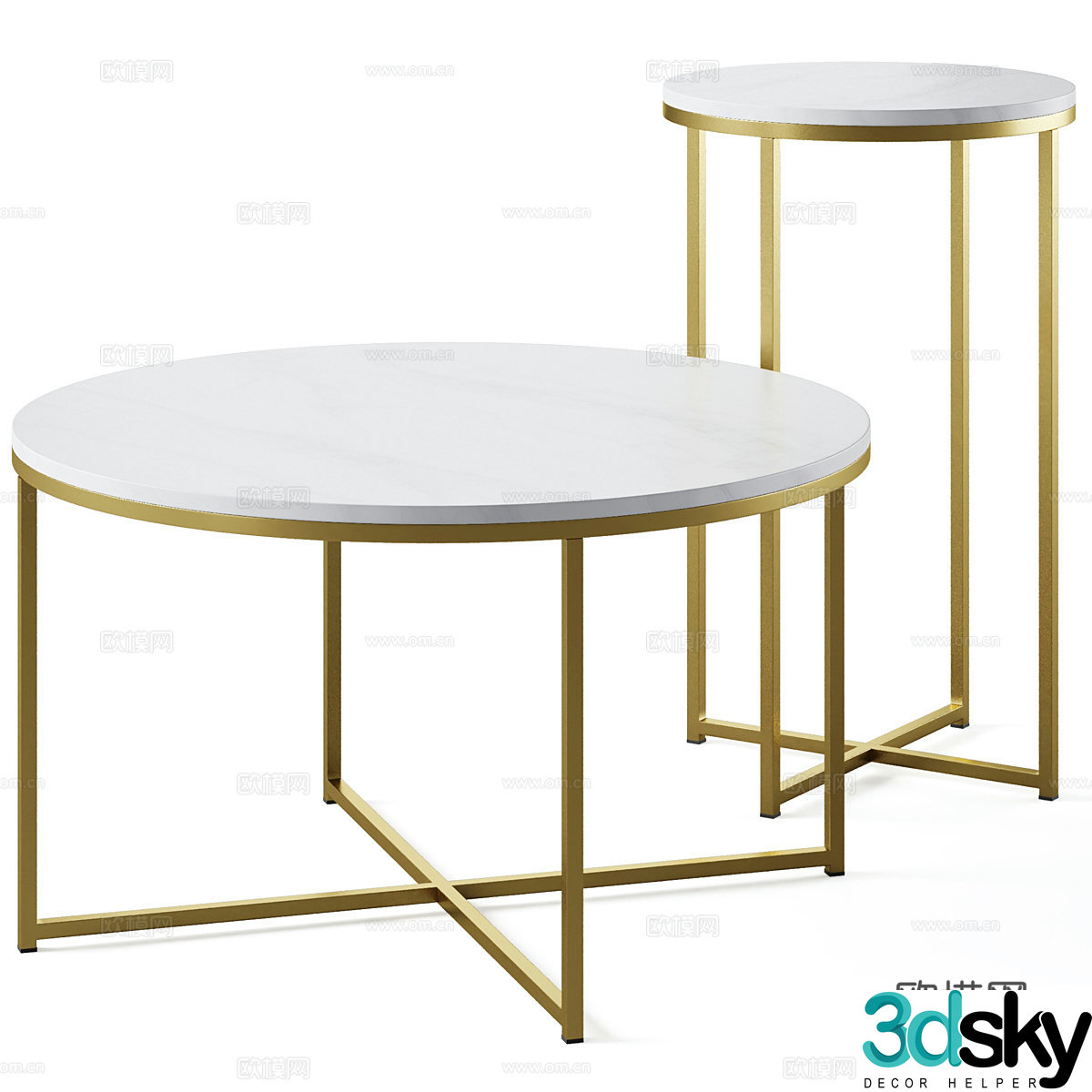3D model with side combination