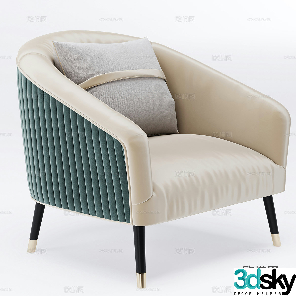 Single sofa 3d model