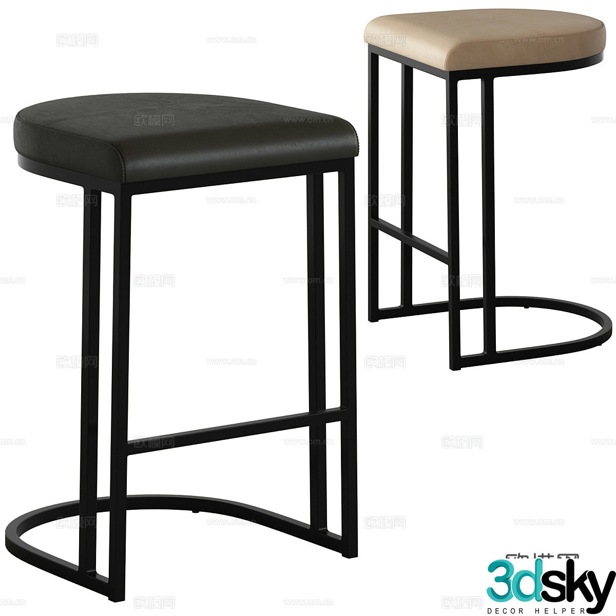 Bar stool 3d model