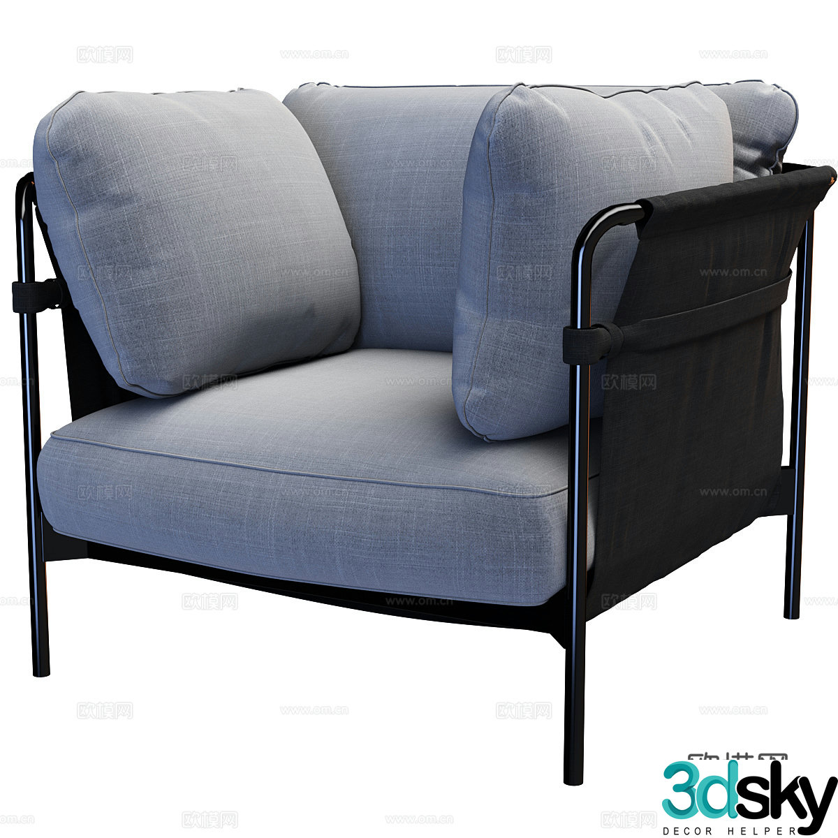 Single sofa 3d model
