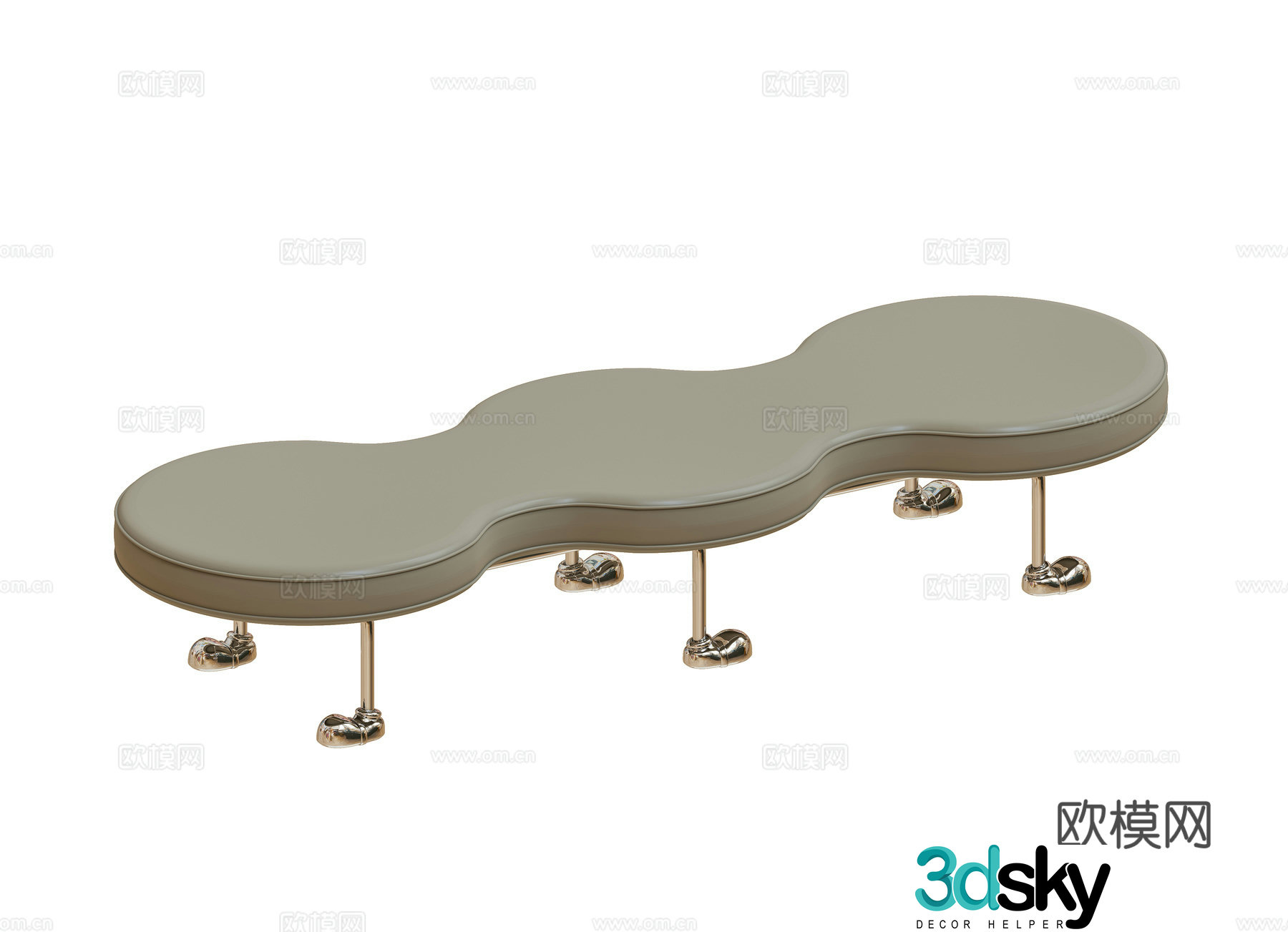 Modern stool 3d model