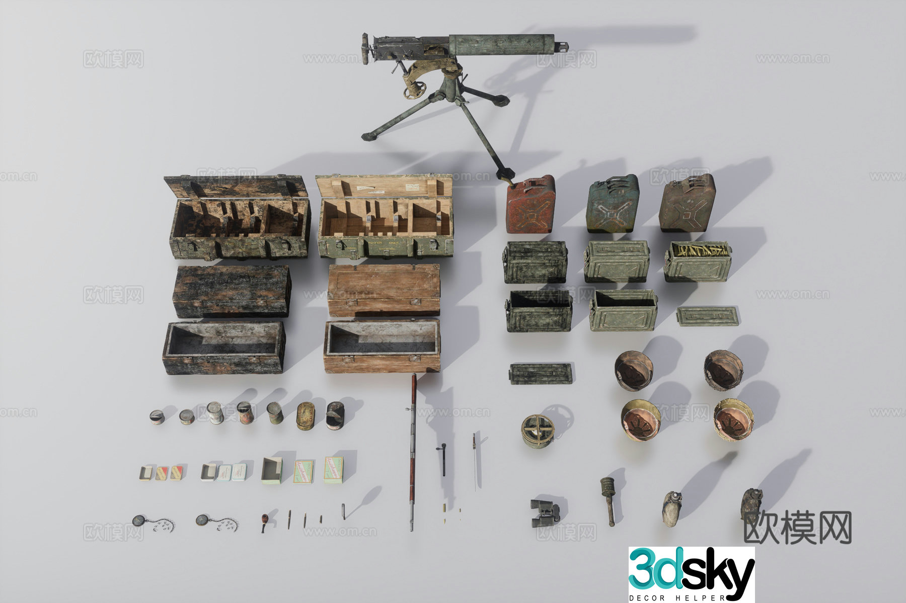 Weapon accessories 3d model