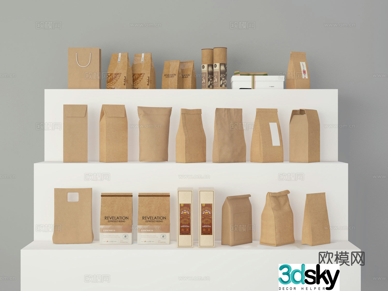 Packaging bag 3d model