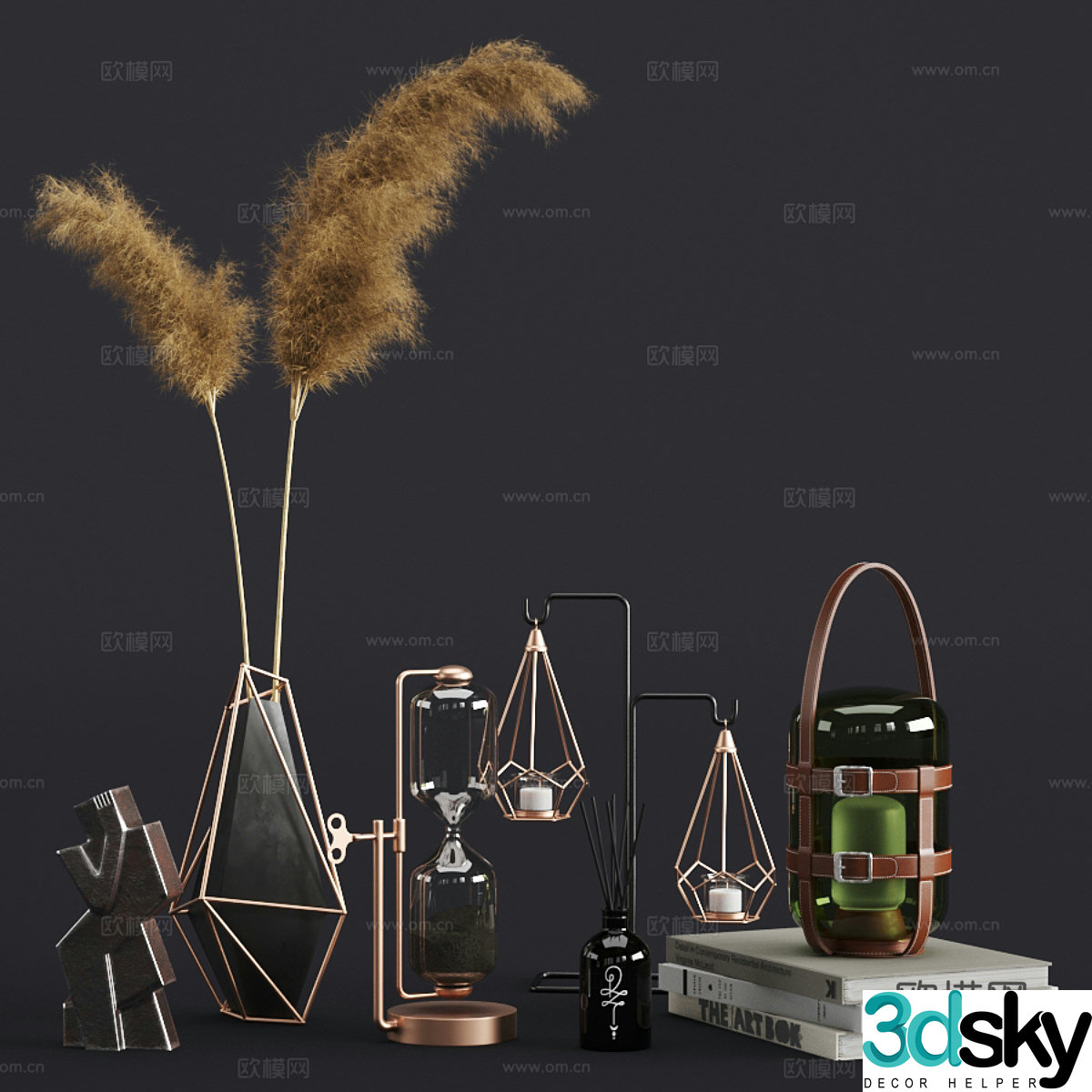 New Chinese jewelry ornament combination 3D model