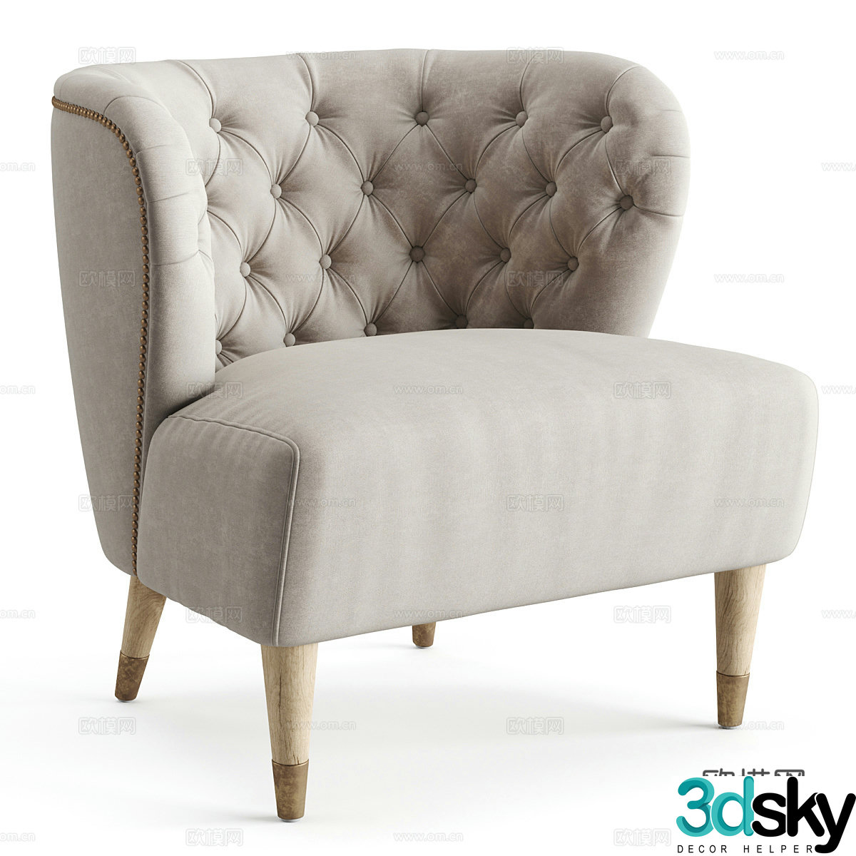 Single sofa 3d model