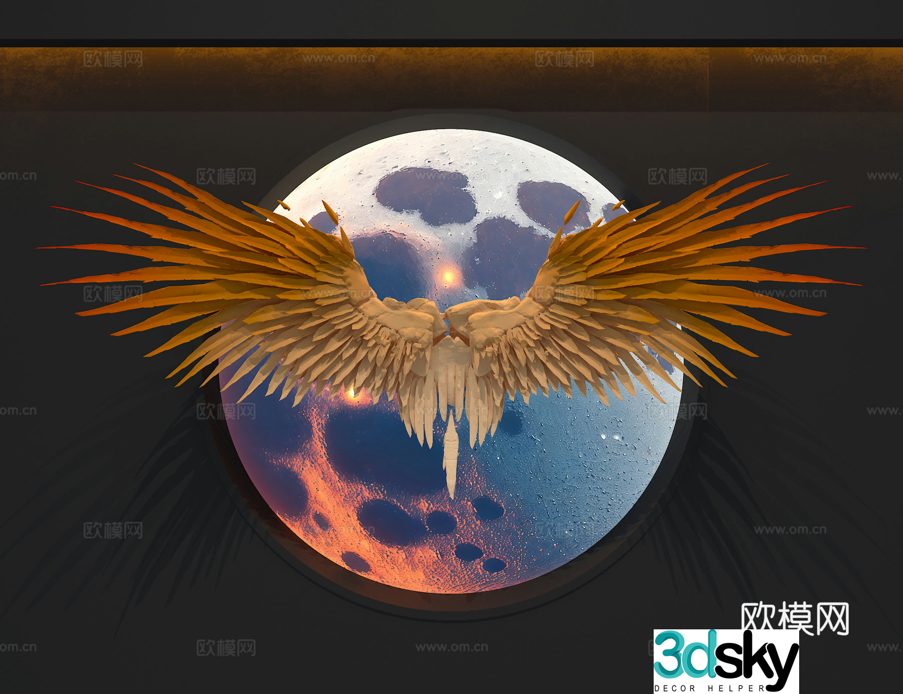 Wings 3d model