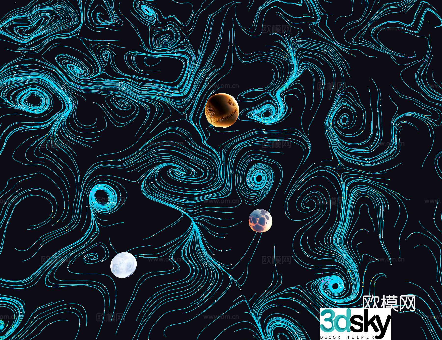 Starry sky top 3D model