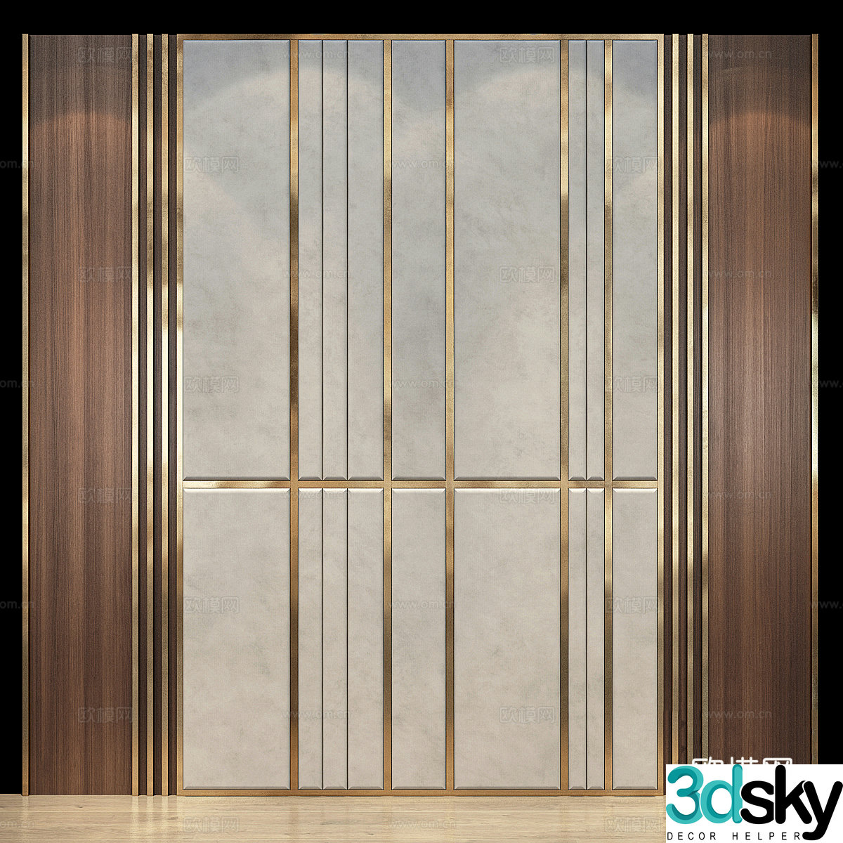 Background wall 3d model