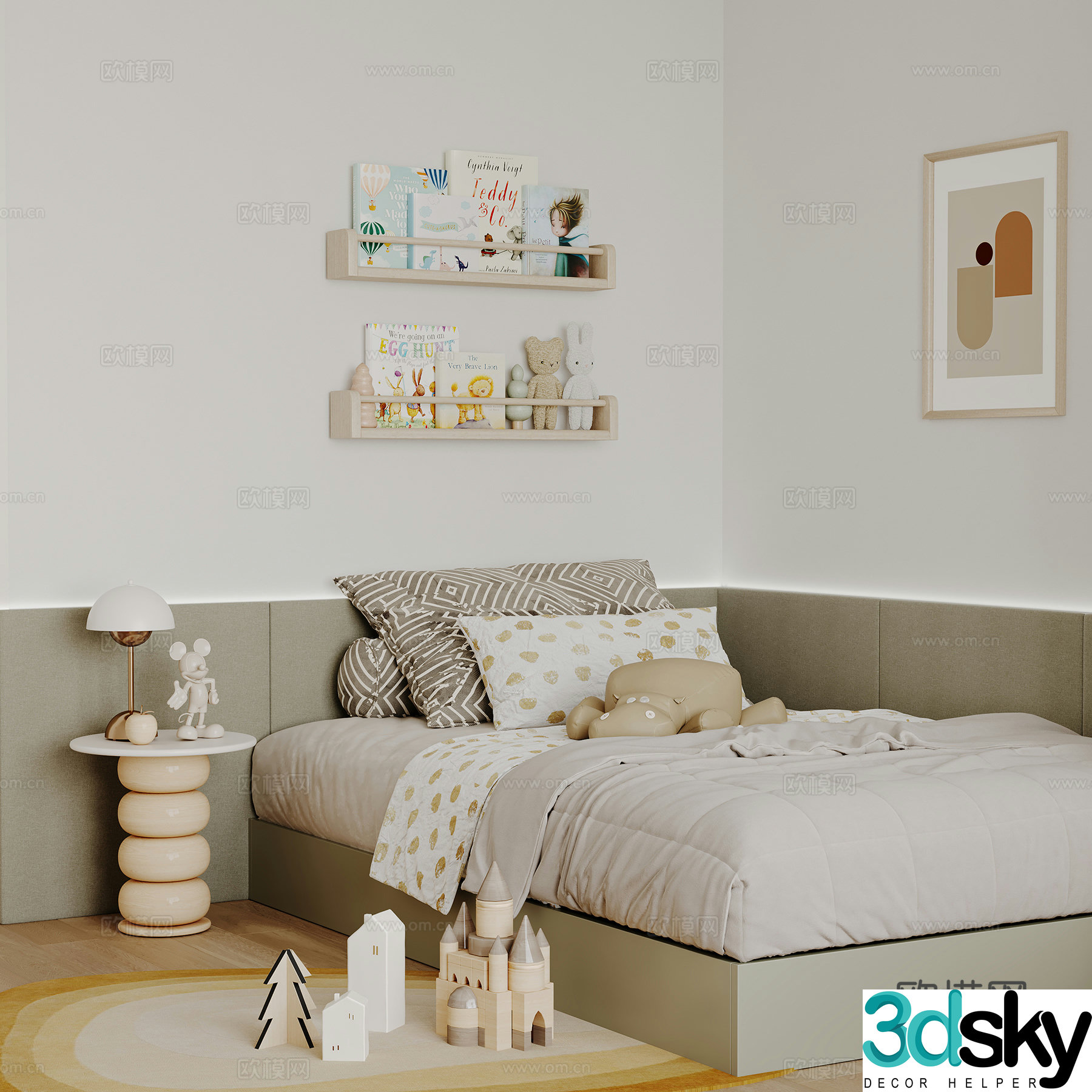 Modern bedroom 3d model