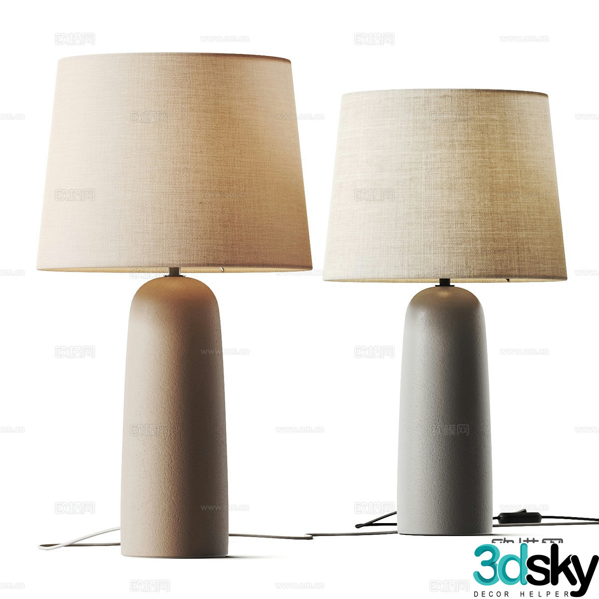 Westwing Collection Kaya Table Lamp 3D Model