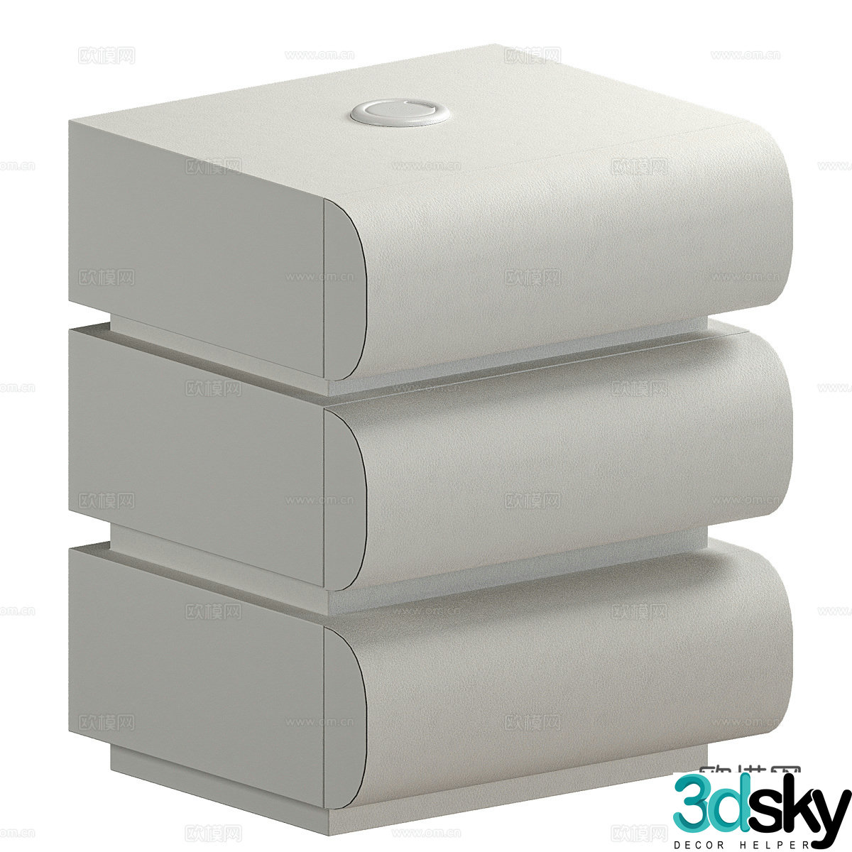 3d model of chest of drawers