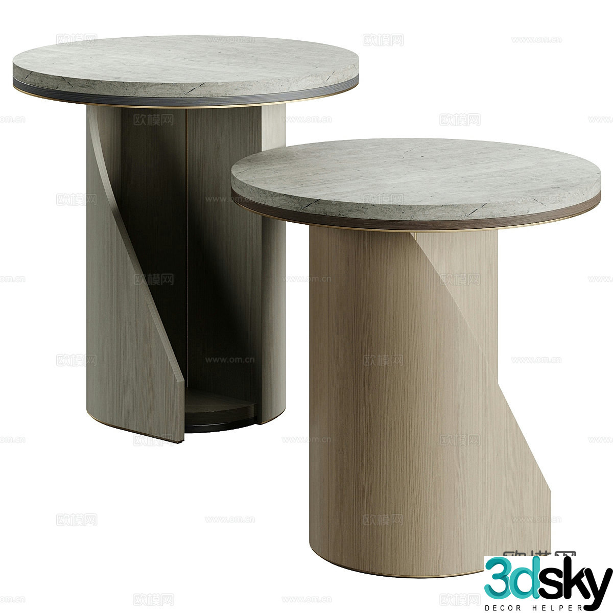 Modern West side table table 3D model
