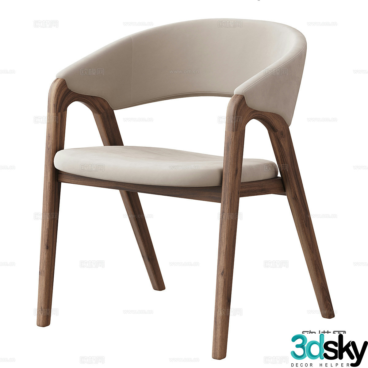 New Chinese ARC armchair 3d model