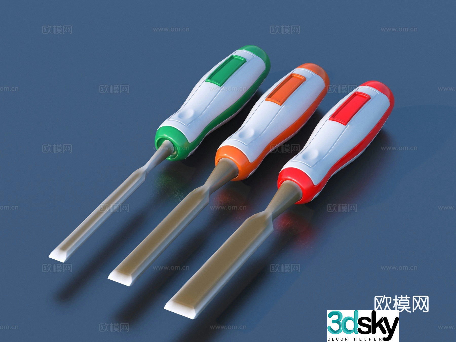 Screwdriver screwdriver repair tool hardware tool 3d model