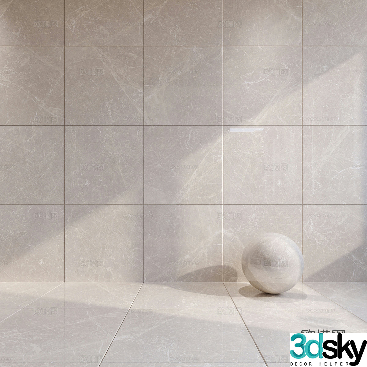 3d model of floor tiles