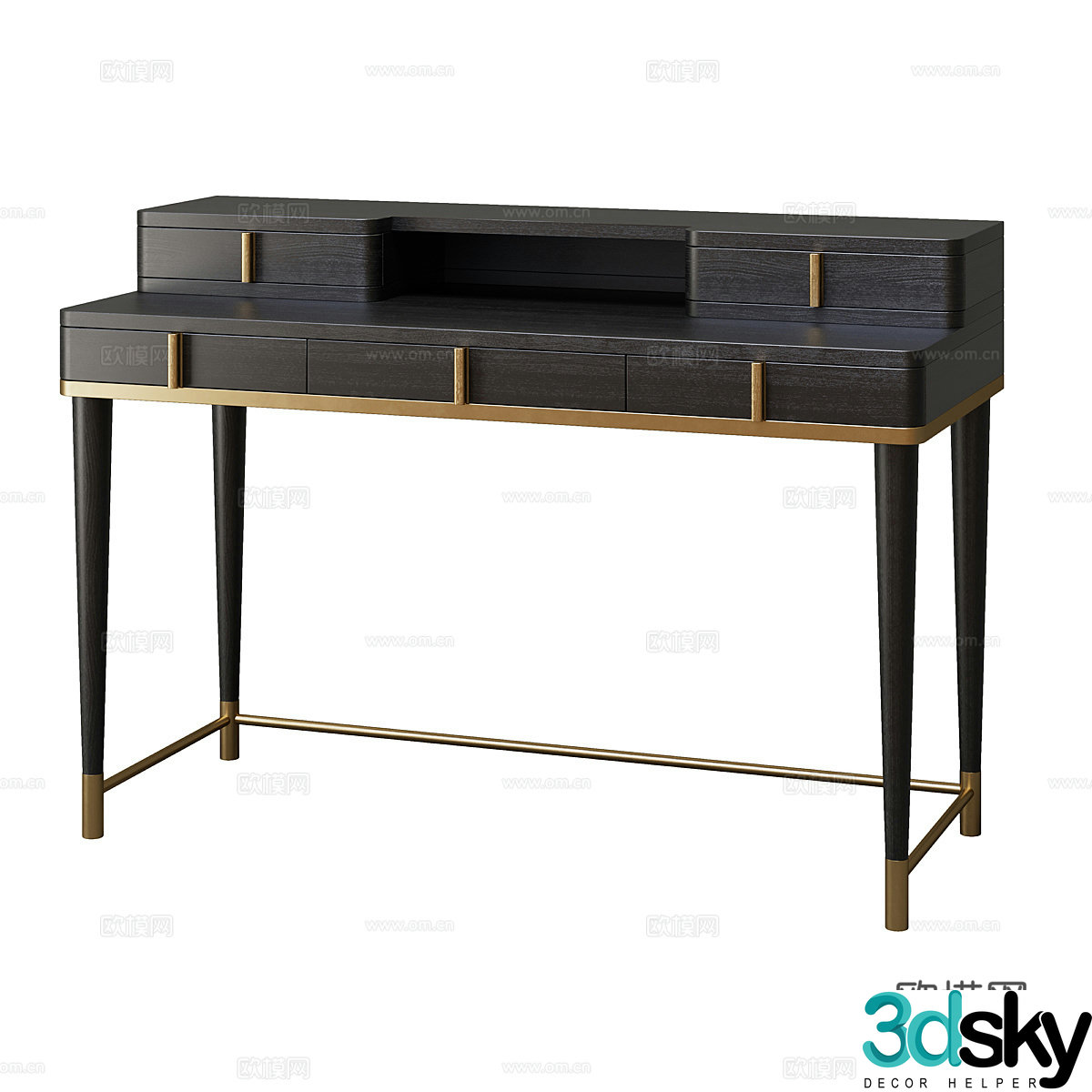 New Chinese light luxury Oasis Group Dama dressing table 3D model