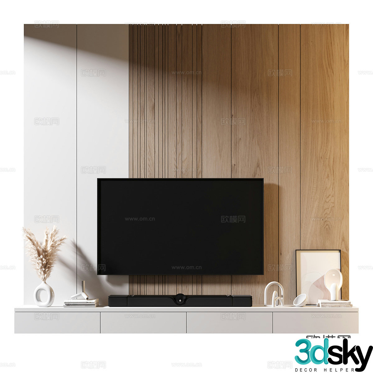 Background wall 3d model