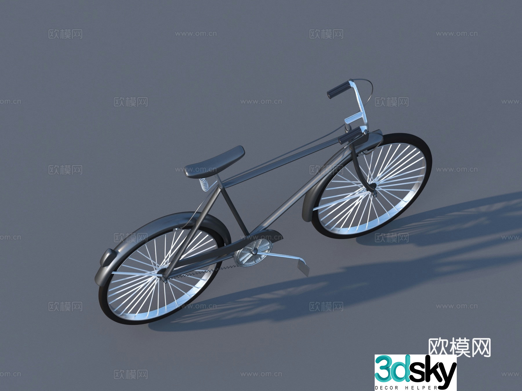 Bicycle Bicycle Old Bicycle 3d Model