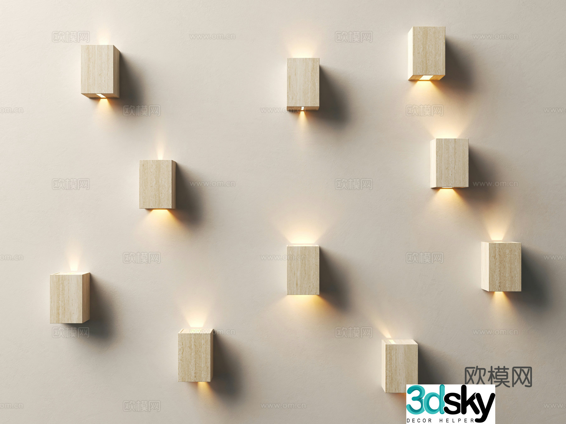 Wasabi wind wall lamp Cream wind wall lamp Modern wall lamp Wall decoration lamp Art lamp Wasabi wind 3d model