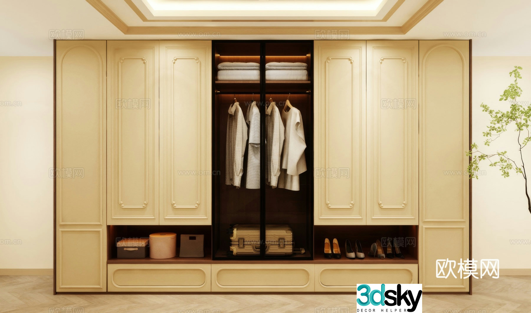 Wardrobe design Wardrobe renderings Wardrobe wardrobe design Wardrobe cabinet 3d model