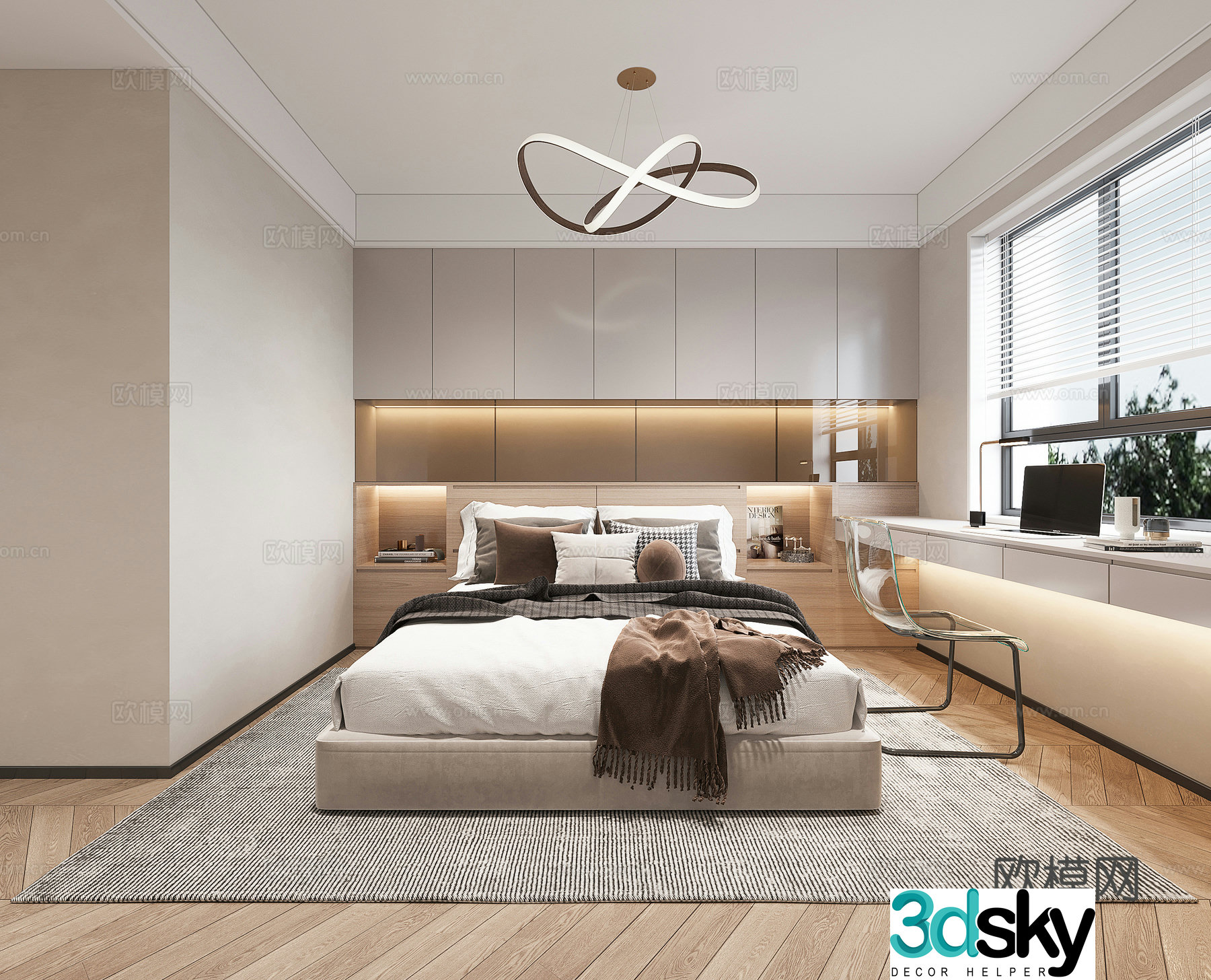 Modern bedroom 3d model