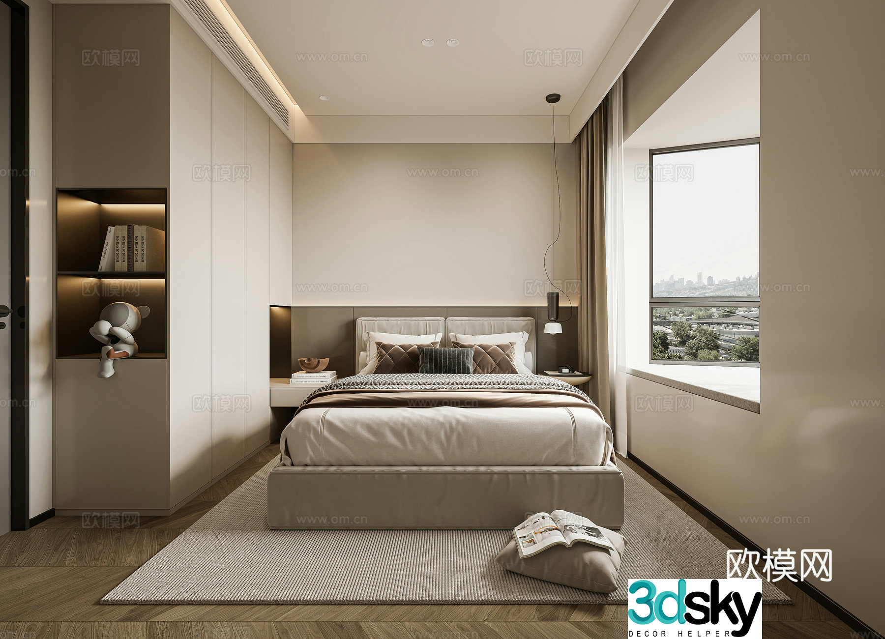 Modern bedroom 3d model