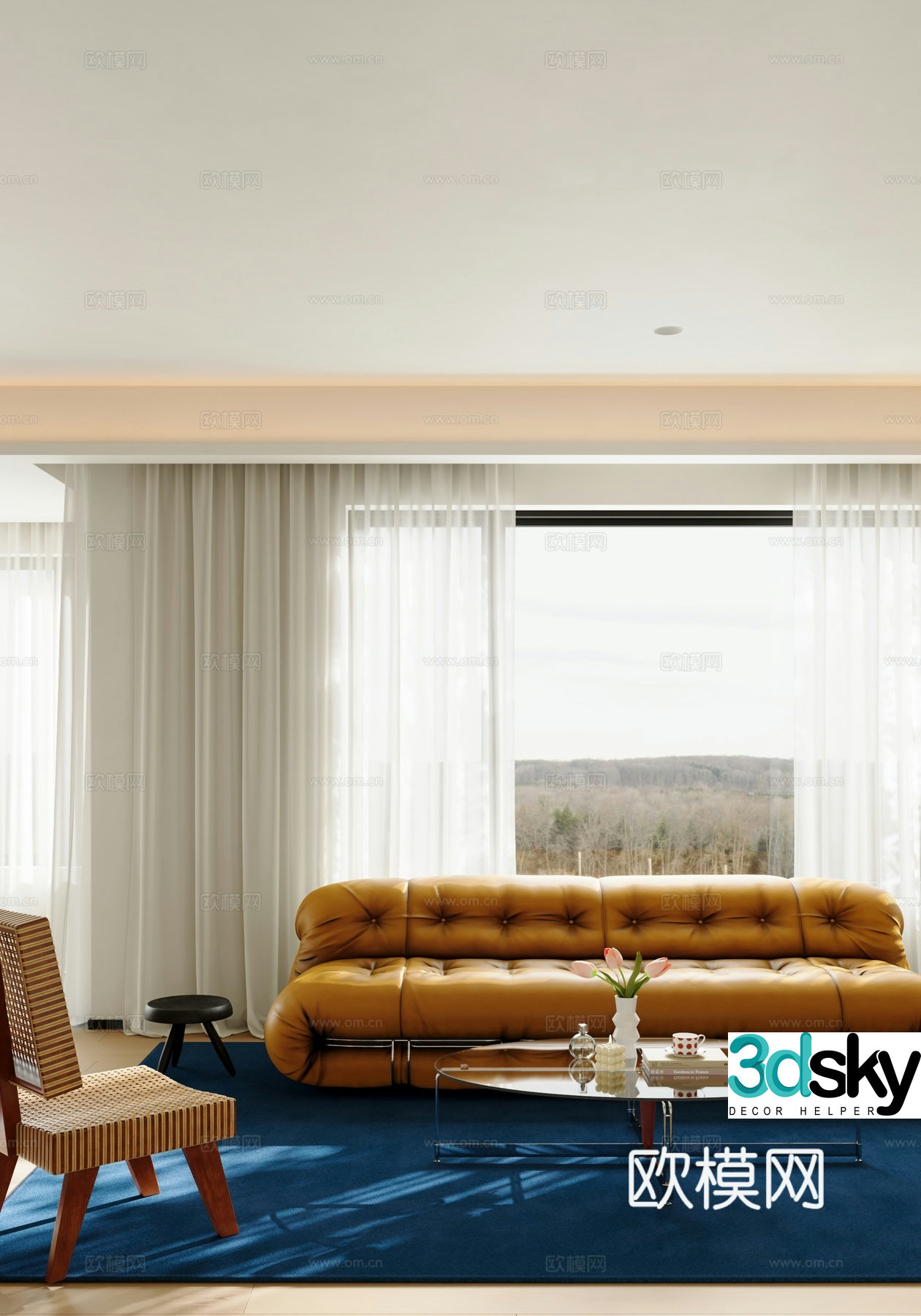 Modern living room 3d model