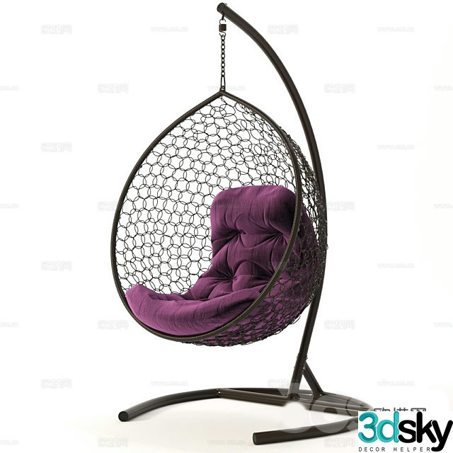 3d model of hanging chair