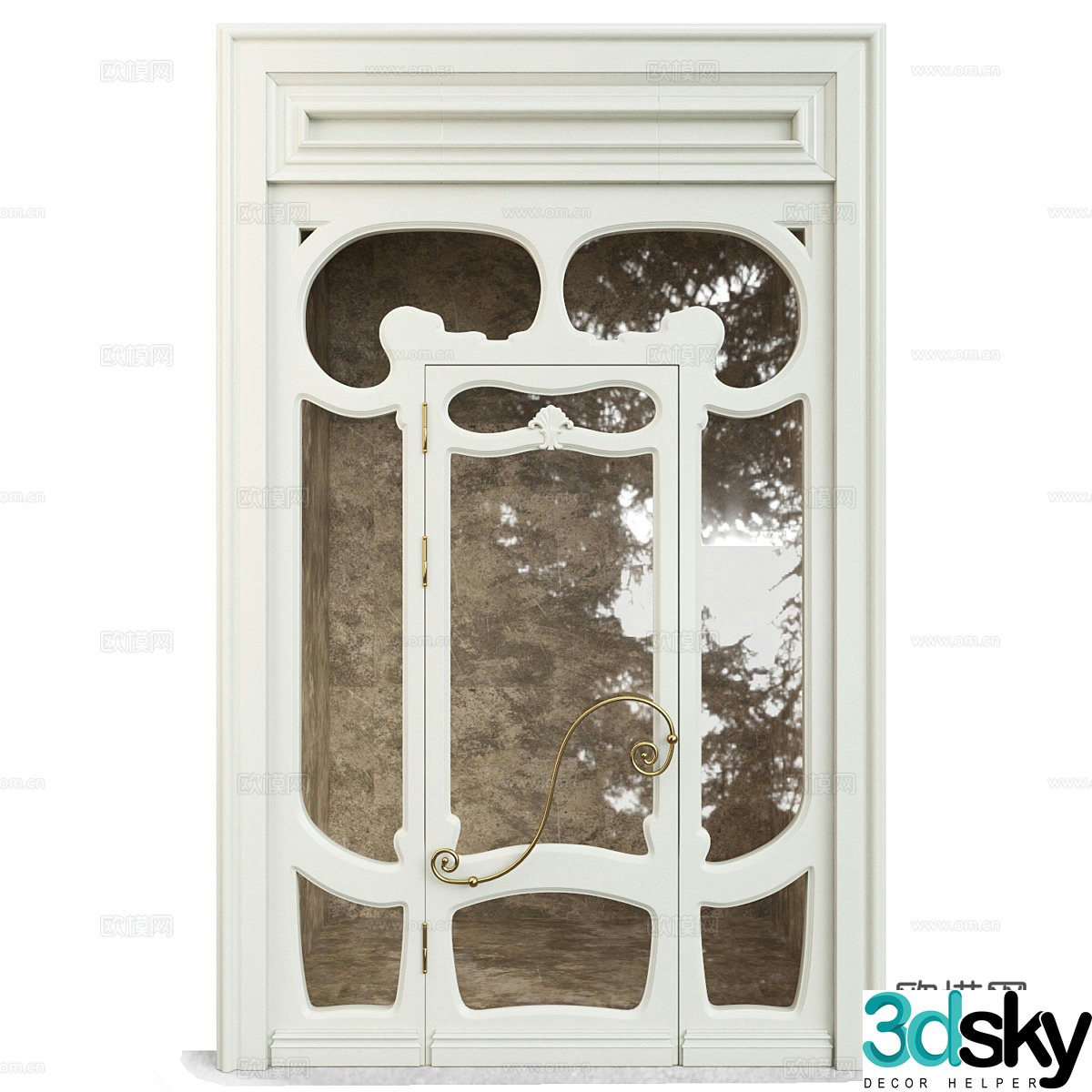 Swing door 3D model