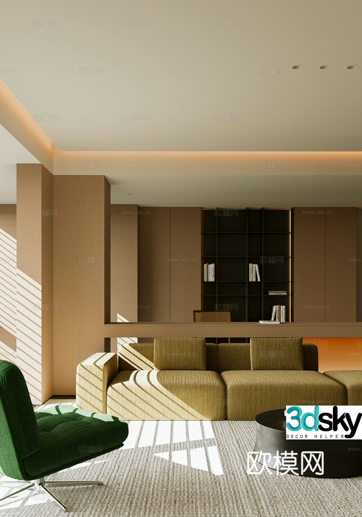 Modern living room 3d model