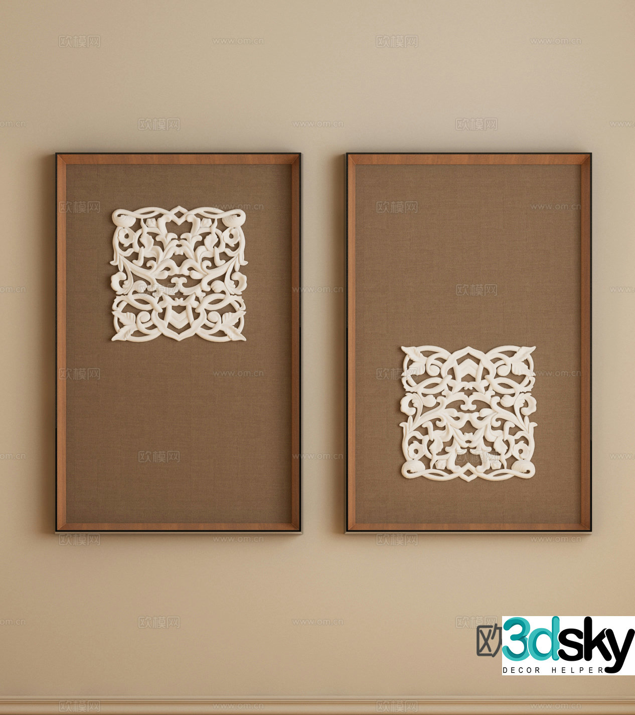Modern French decorative painting Modern decorative painting Italian decorative painting 3d model