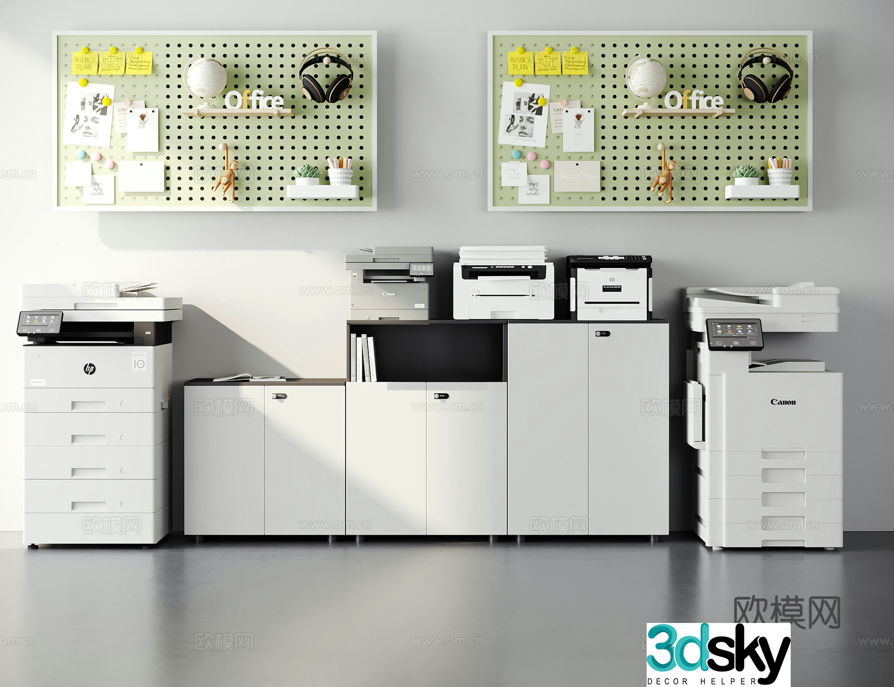 Printer File Cabinet 3D Model