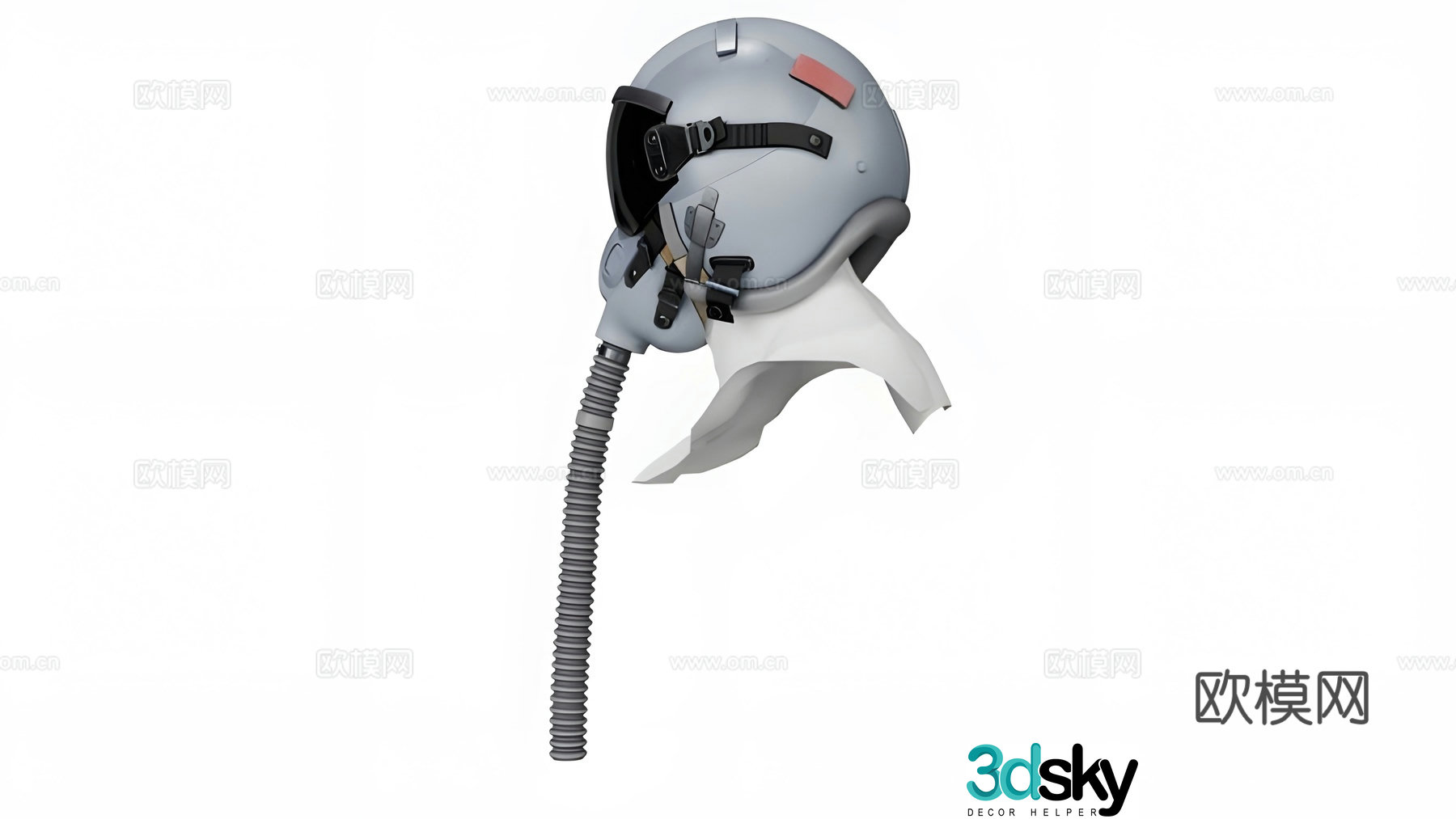 Pilot helmet 3d model