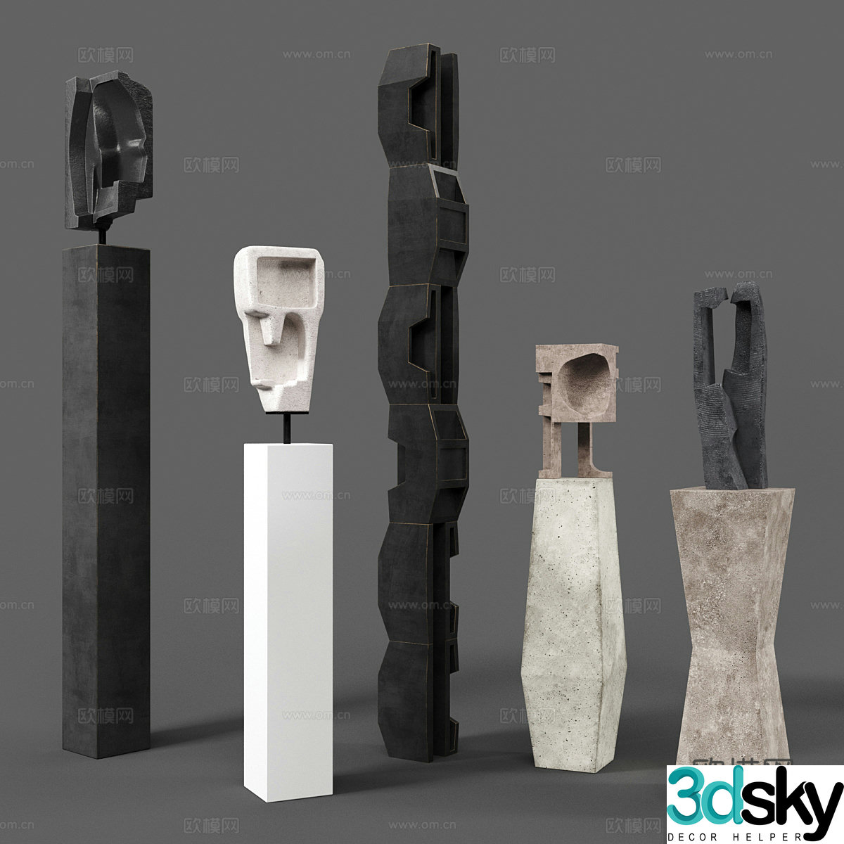 An Te Liu Sculpture 3d model