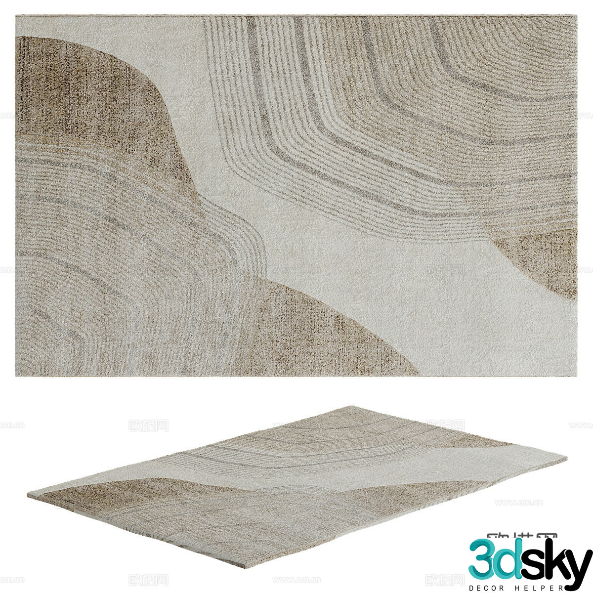 Square carpet 3d model