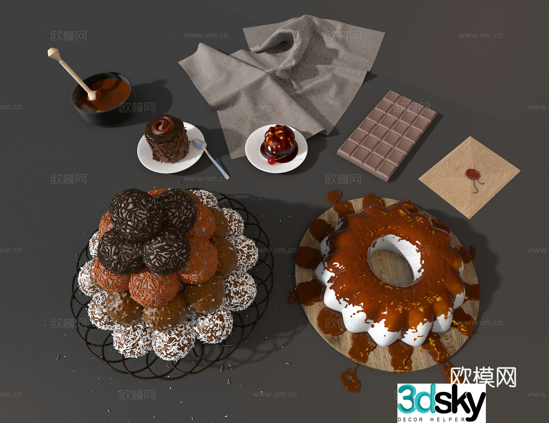 Pastry 3d model