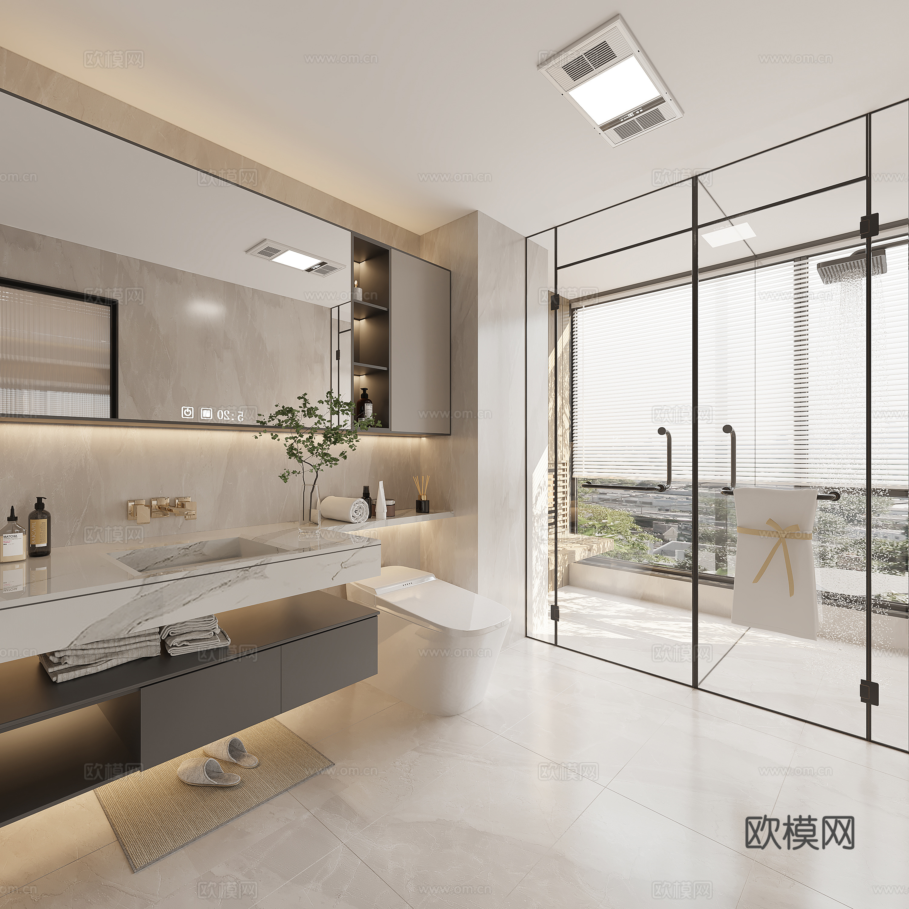 Modern bathroom 3d model