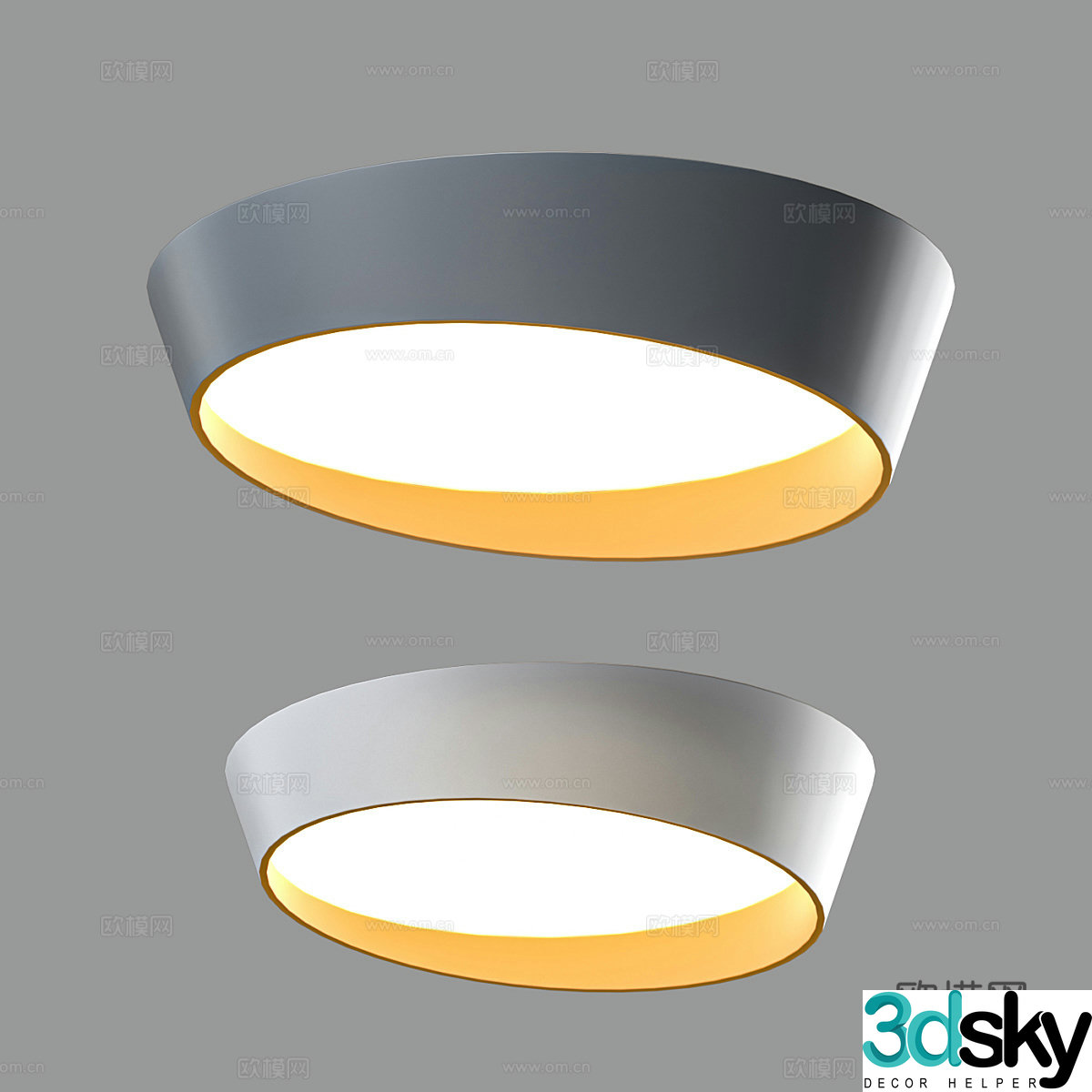 Modern children’s room ceiling light 3d model