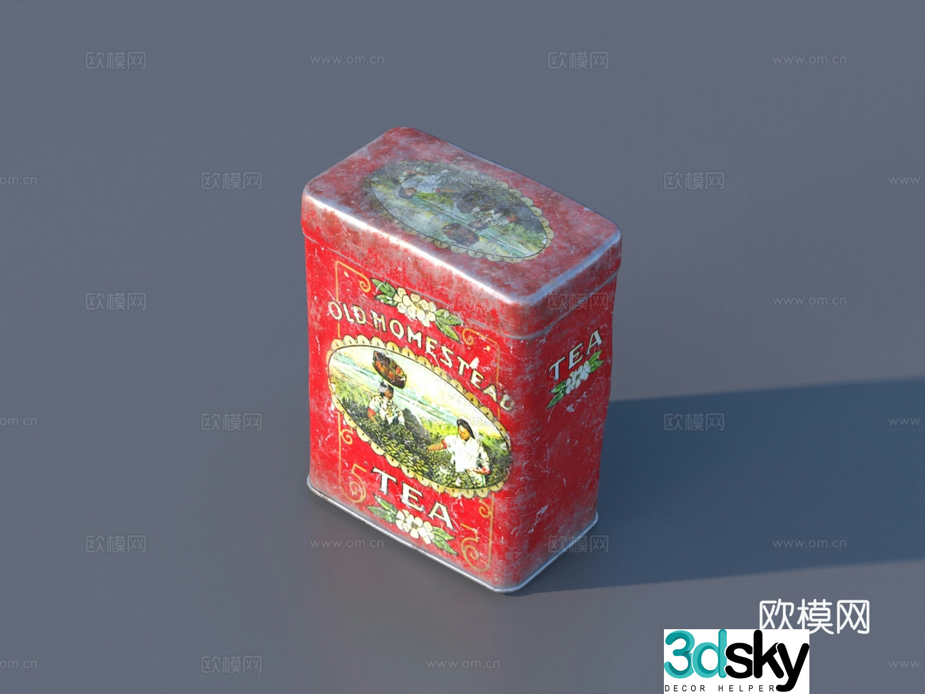 Packaging box tea box 3d model