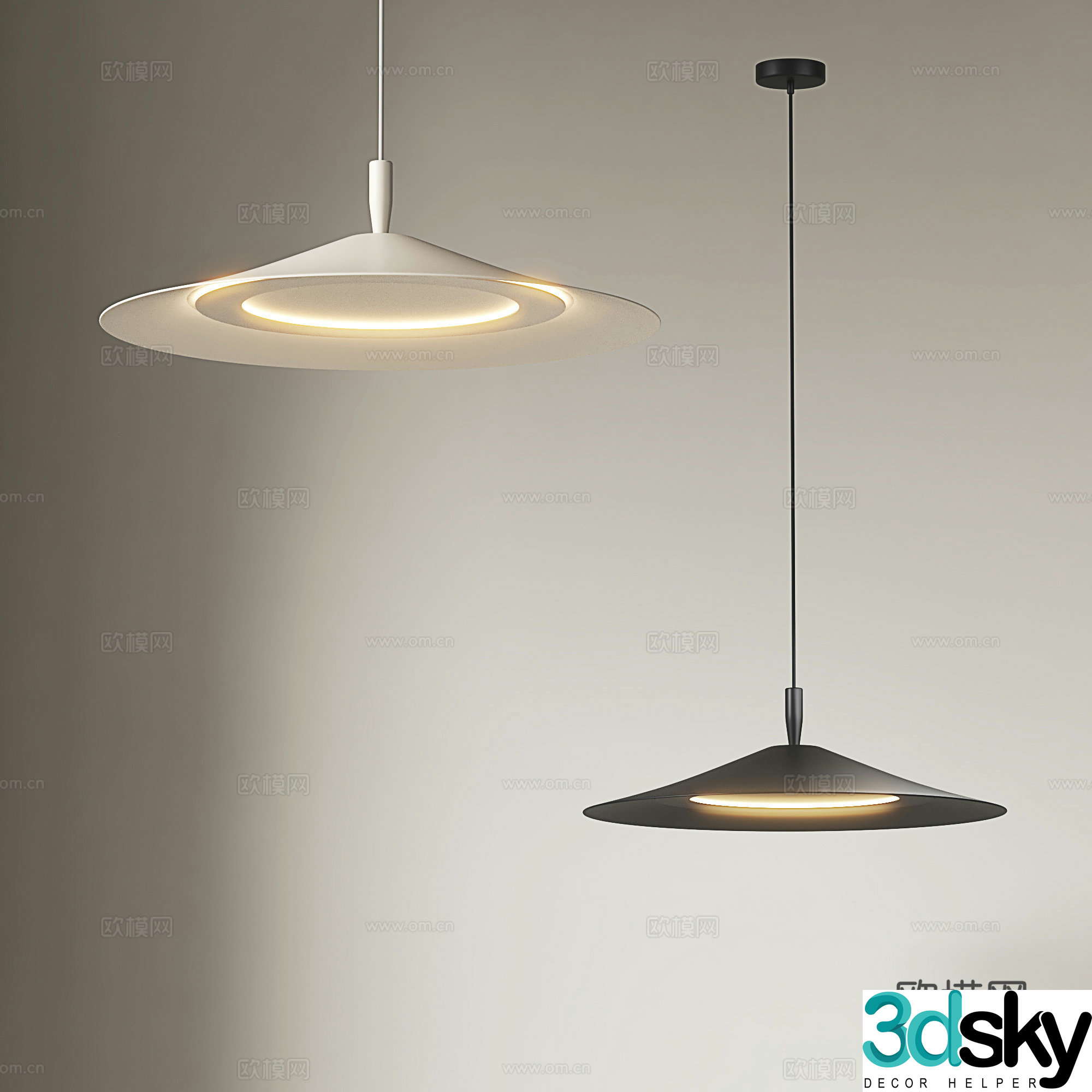 Modern Chandeliers Minimalist Chandeliers Restaurant Chandeliers Bar Chandeliers UFO chandelier 3D Model