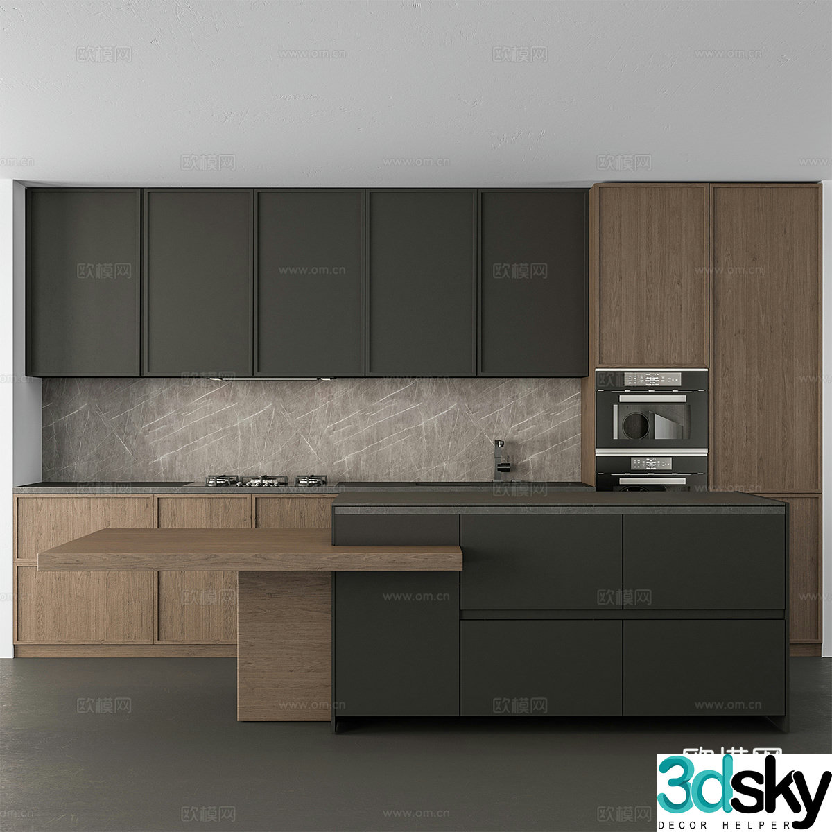 Modern Italian cabinet 3d model