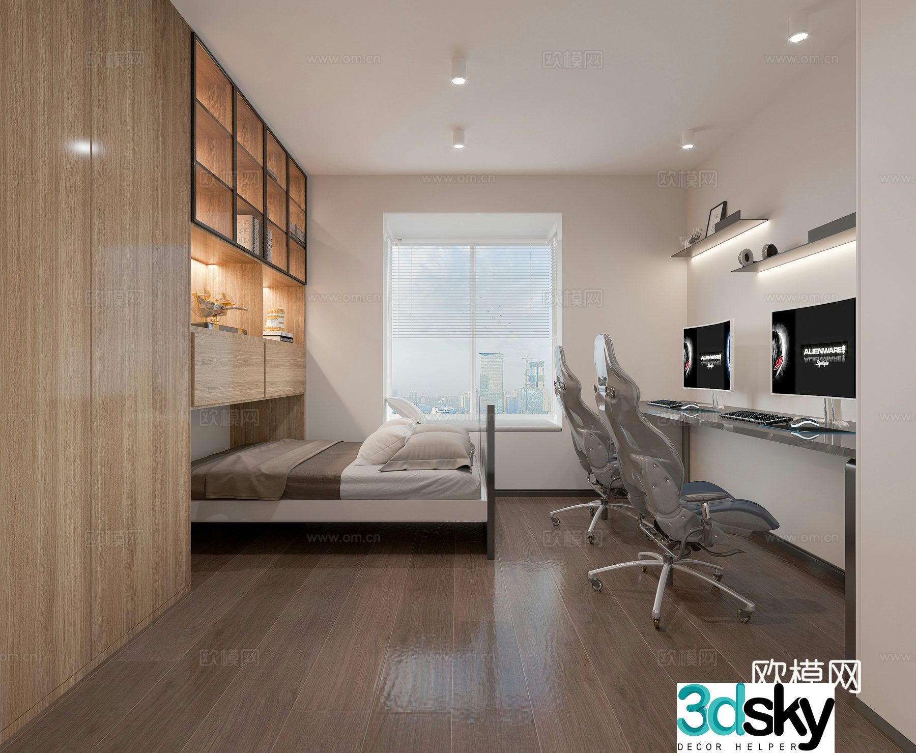 Modern esports room 3d model