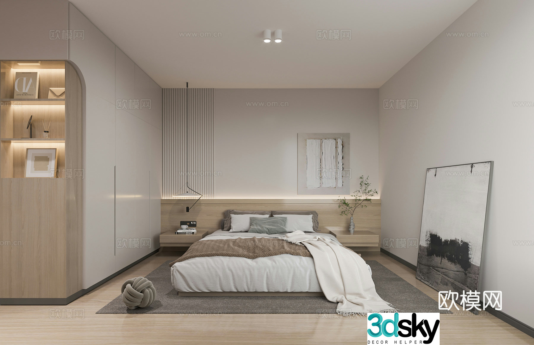 3D model of Jingjifeng bedroom