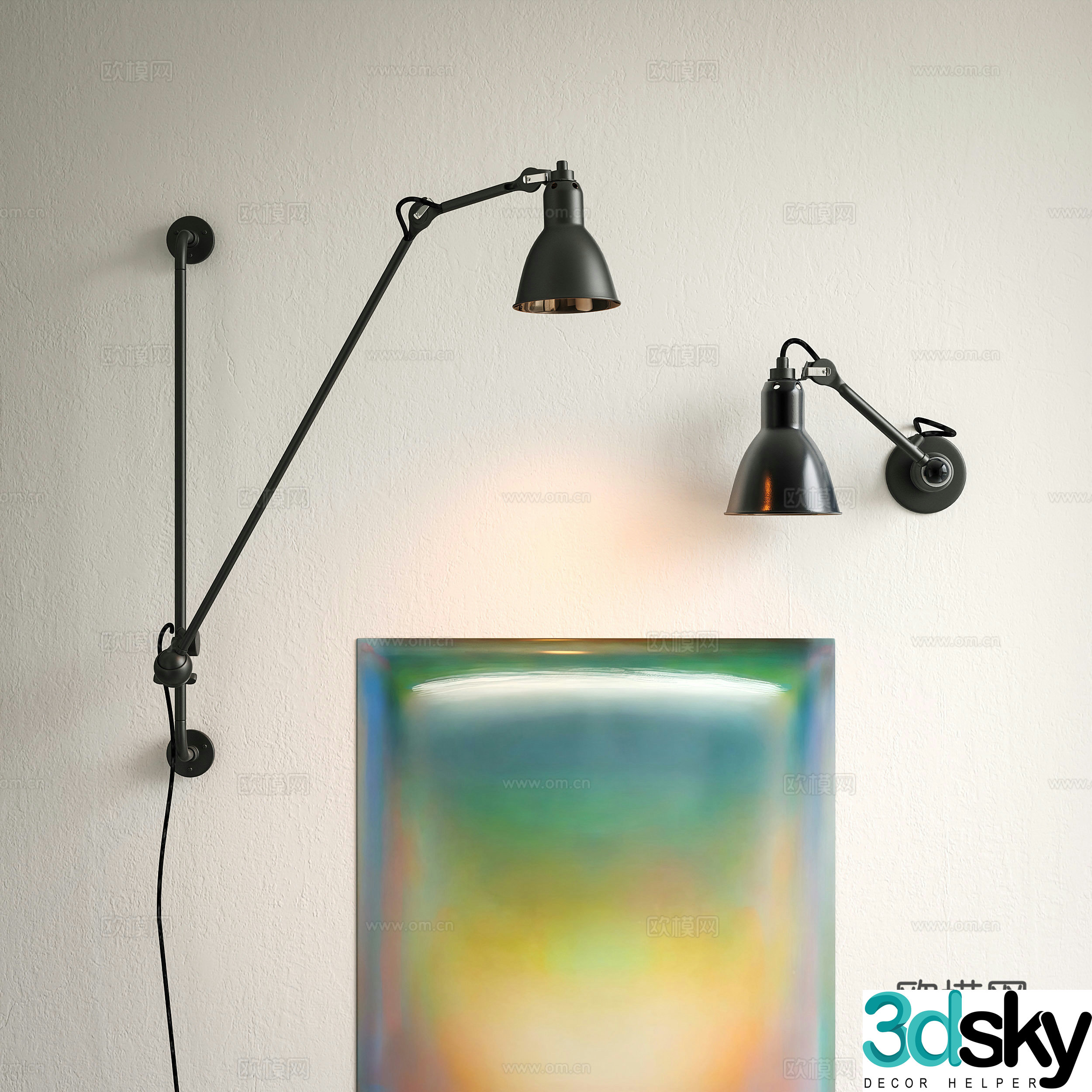 Modern wall lamp 3d model